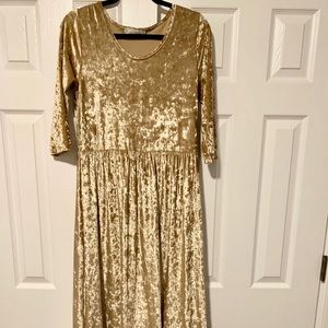 Gold Maxi Dress